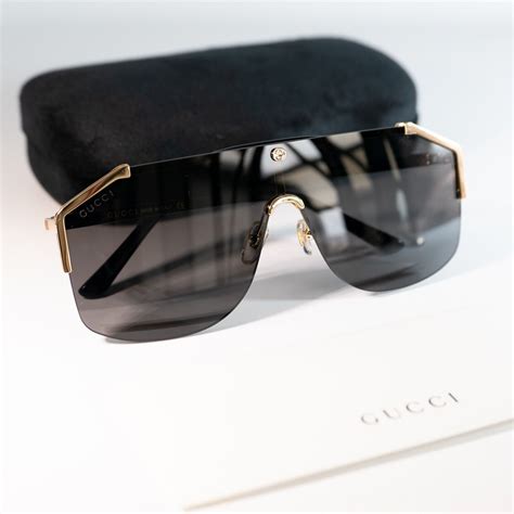 gucci gg0291s mens metal shield sunglasses|Gucci women s gg0062s sunglasses.